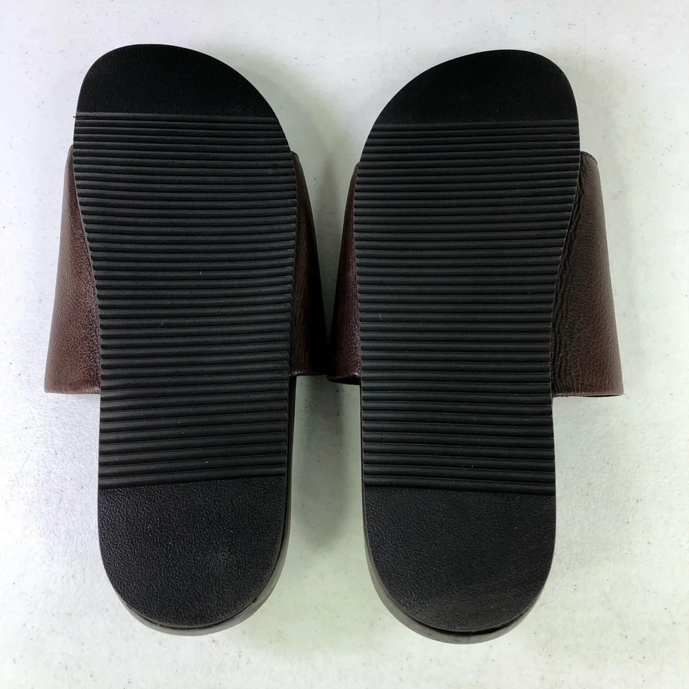 The Men’s Store Bloomingdales Smith Slide Brown Sandals